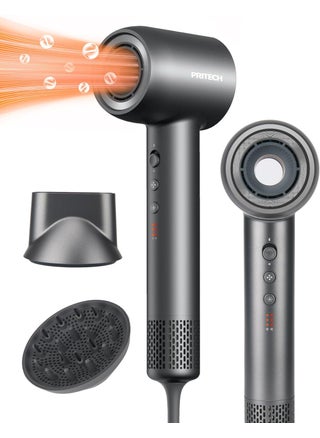 PRITECH Professional Hair Dryer with Diffuser - 1600W High-Speed 110,000 RPM Brushless Motor, Negative Ion Technology & Quiet Operation, 5 Temp 3 Speed Settings, Includes Concentrator Nozzle - pzsku/Z533BE6A6A710E7D158AAZ/45/_/1744283960/494e06fb-634b-4a70-b862-71478f580a98