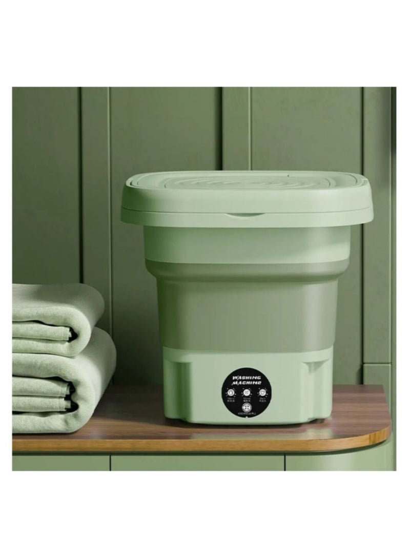Bastec Portable Mini Folding Clothes Washing Machine, Bucket Automatic Mini Household Underwear Foldable Bucket Washer Baby Clothes Washing Machine, Suitable for Travelling, Camping, Apartment Dorm - Image 2
