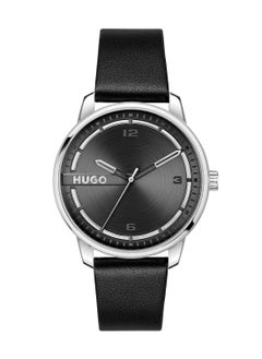 HUGO BOSS HUGO BOSS ROUND ANALOG MEN'S BLACK CASE WATCH - 1530362  - Image 3
