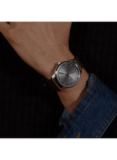 HUGO BOSS HUGO BOSS ROUND ANALOG MEN'S BLACK CASE WATCH - 1530362  - Image 5