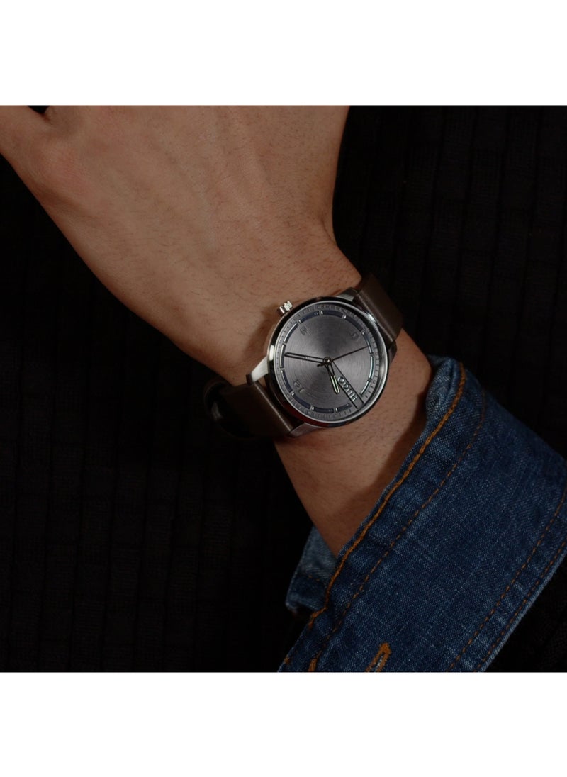 HUGO BOSS HUGO BOSS ROUND ANALOG MEN'S BLACK CASE WATCH - 1530362  - Image 5