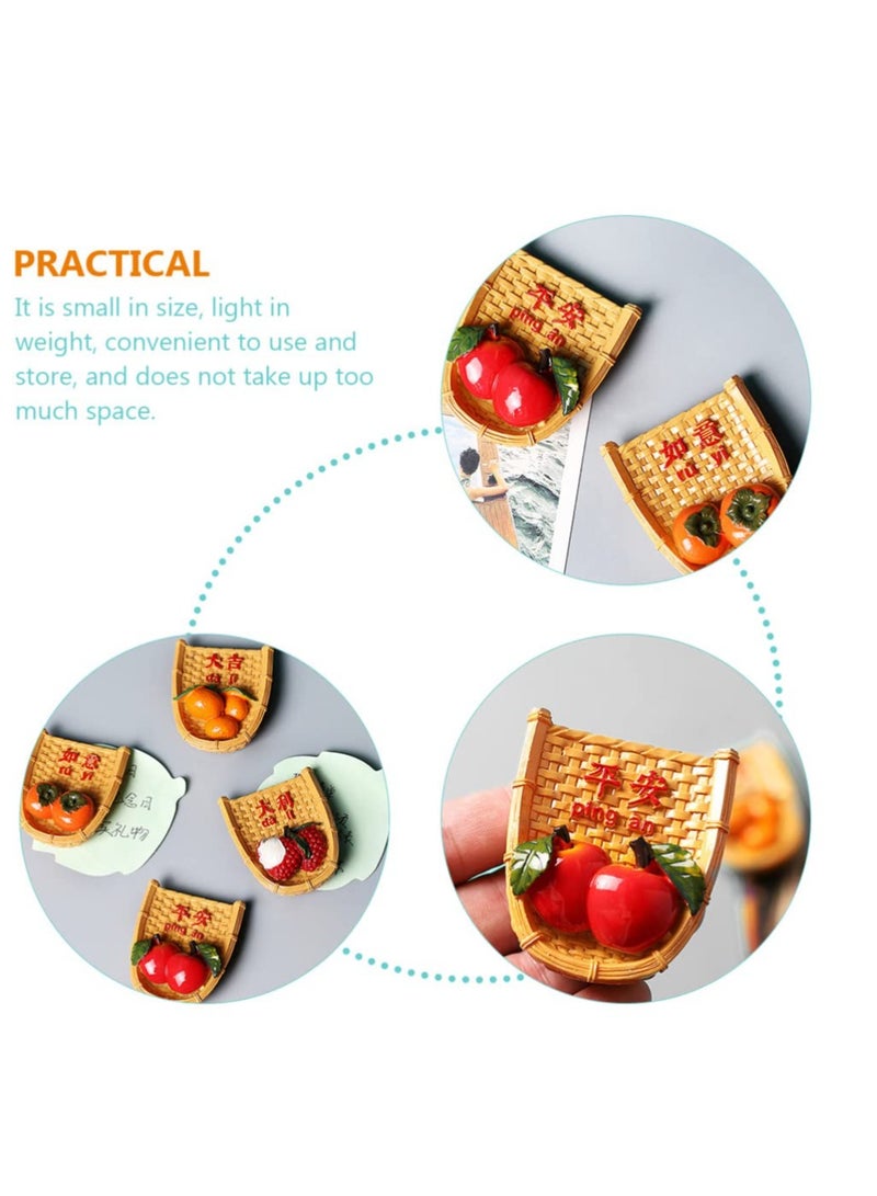 Magnات ثلاجة للأطفال، 4 قطع مغناطيسات أطفال ثلاجة ديكور عتيق ثلاجة كلب مغناطيسات تقويم غذائي محفزة ملحقات مطبخ مغناطيس صورة ثلاجة شخصية ممتعة قفل صغير 3D ريزين - Image 4