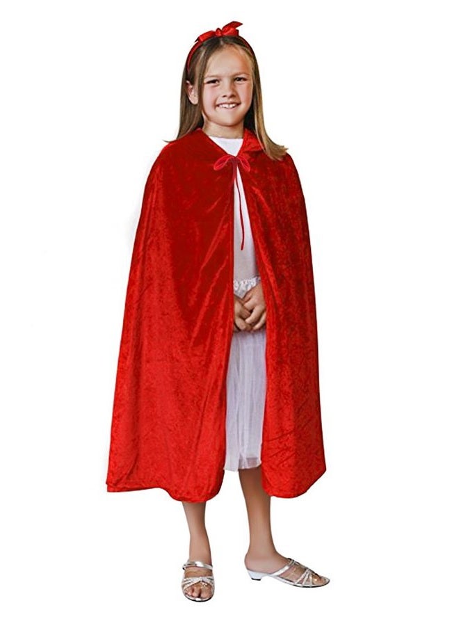 Clobeau Kids Halloween Christmas Costumes Cape Velvet Hooded Cosplay Party Cloak Wizard Robe - Image 4