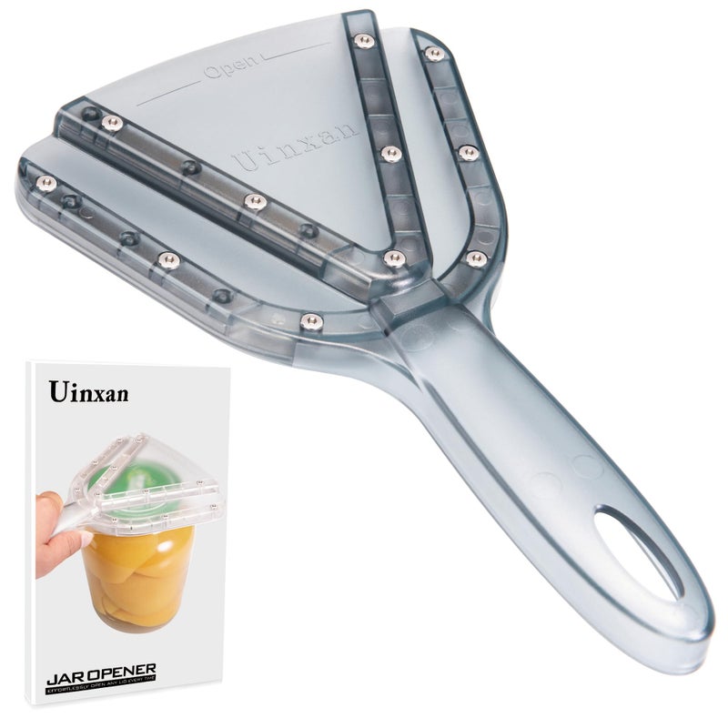 Uinxan Jar Opener for Weak Hand  Seniors with ArthritisEasy Twist Off Bottle CapsPatent  Unique Kitchen Gadgets Christmas Gifts for ElderlyWomenMen Blue