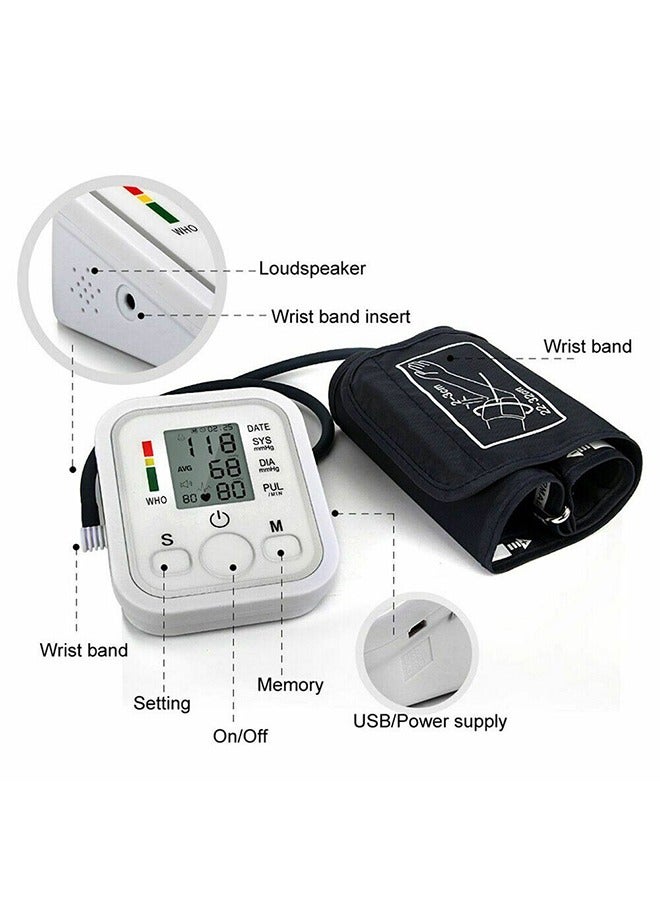Automatic Upper Arm Health Blood Pressure Use with LCD Digital Display - Image 4