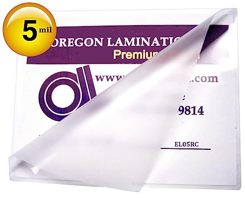 Oregon Lamination Heat Activated Laminating Pouches 12” x 18” x 5 mil (305mm x 457mm x 125 microns Thick) for up to 11.75” x 17.75” Sheets [pk of 100] Large Menu Size, Clear Gloss - Image 2