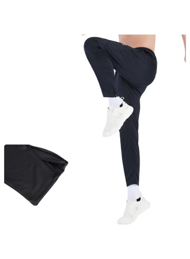 KELME Men'S Sports Pants, Spring And Autumn Knitted Soccer Tapered Pants, Casual Training Slim-Fit Long Pants, Black, 2Xl - Image 2