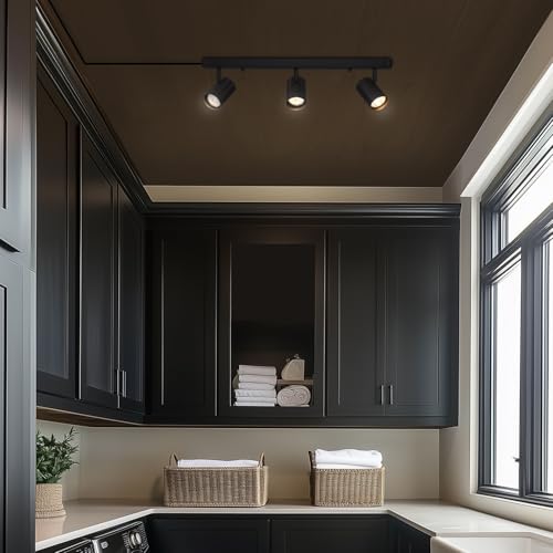 Globe Electric 59467 3-Light Plug-in Track Lighting, Matte Black, Bulb Not Included - Image 3