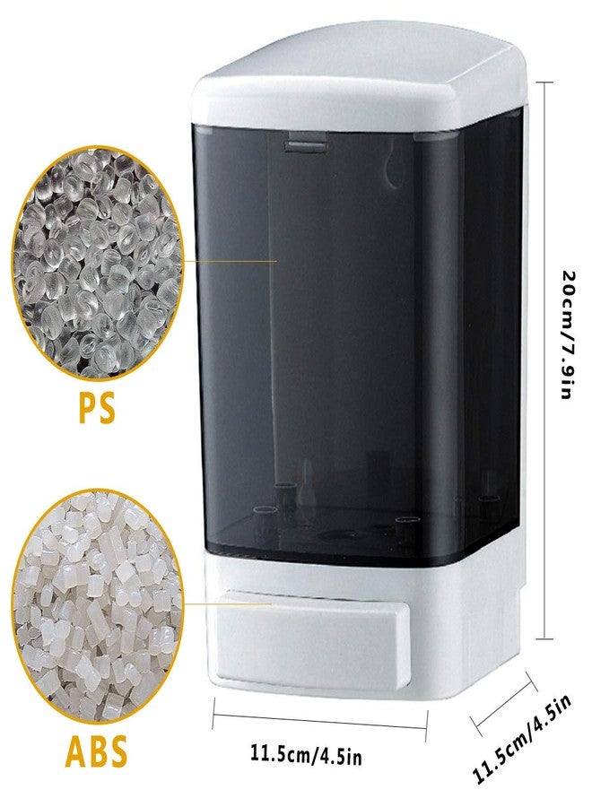 IEALODS Manual Soap Dispenser 33.8oz / 1000ml Kitchen Bathroom Wall Mounted Commercial Soap Dispenser for Liquid Containers Shampoo Gel Chamber Hotel Restaurant - Image 3