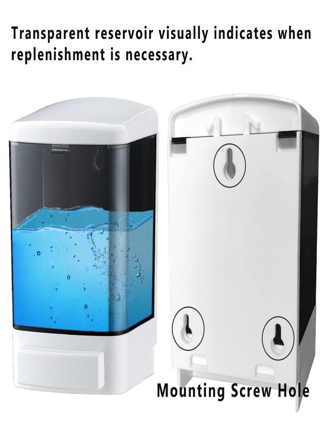IEALODS Manual Soap Dispenser 33.8oz / 1000ml Kitchen Bathroom Wall Mounted Commercial Soap Dispenser for Liquid Containers Shampoo Gel Chamber Hotel Restaurant - Image 2
