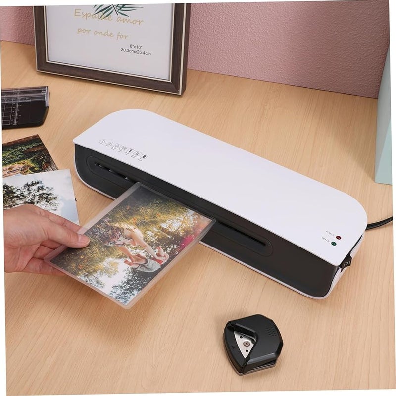 Compact Portable Thermal Laminator Machine with Corner Rounder for Home Office Documents and Photos - Image 5