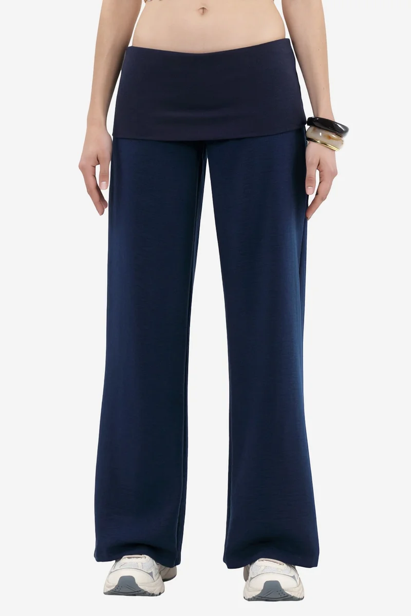 BUSEM High Waist Wide Leg Trousers