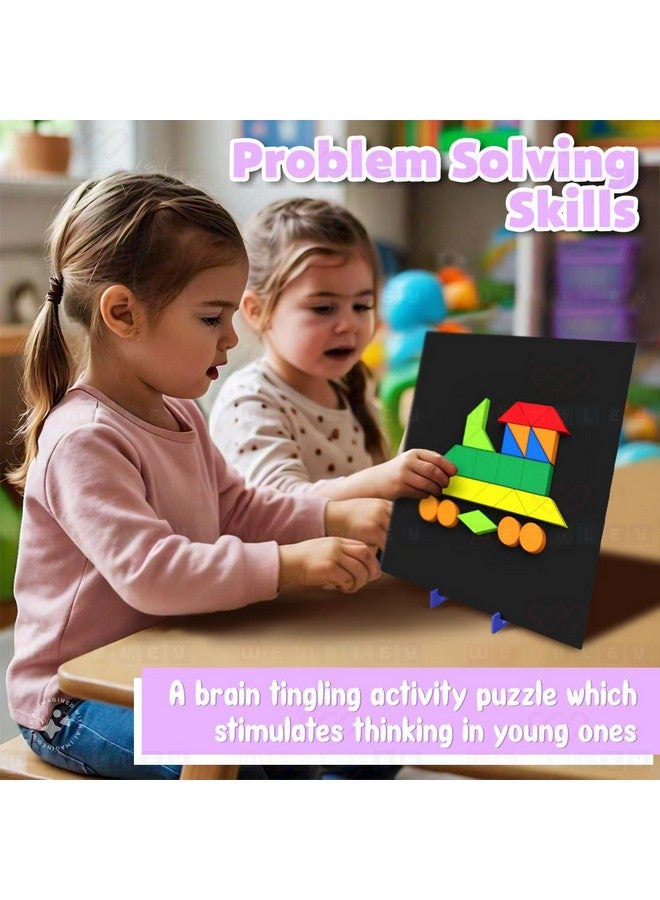 ويمبلي ألغاز ويمبلي المغناطيسية، لعبة أشكال خيالية للأطفال، مجموعة ألعاب تعليمية إبداعية، 44 شكلًا مغناطيسيًا مع لوحة وحامل و200 نمط أحجية - هدية عيد ميلاد للأولاد والبنات - Image 4