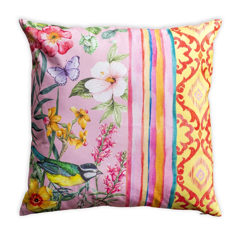 ميزون دي هيرمين Maison D 'Hermine Devinative Palow Cover 100 ٪ Cotton 18 inch × 18 بوصة مربعة مربع أغطية قابلة للغسل مع سحاب غير مرئي لأريكة غرفة نوم Hesperides - بريق - ربيع/صيف - Image 1