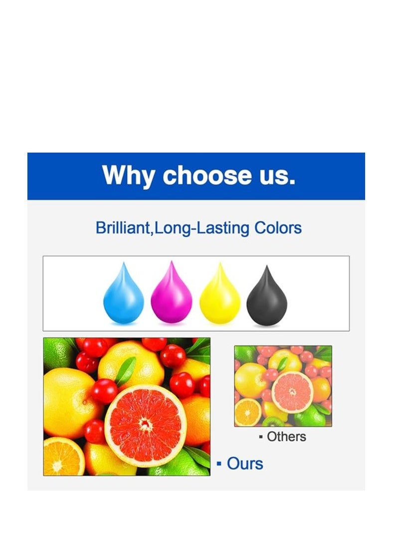 6-Pack 673 Compatible refill ink for Epson L801, L805, L1800, L800, L810, L850, L1300, L18050 with 6 colors - Image 3