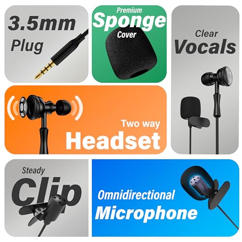 DIGIMORE Lavalier Microphone | Omnidirectional Clip-On Mic | Noise Reduction | Two-Way Audio | for Recording, Streaming & Online Meetings (D-470 3.5mm) - Image 2