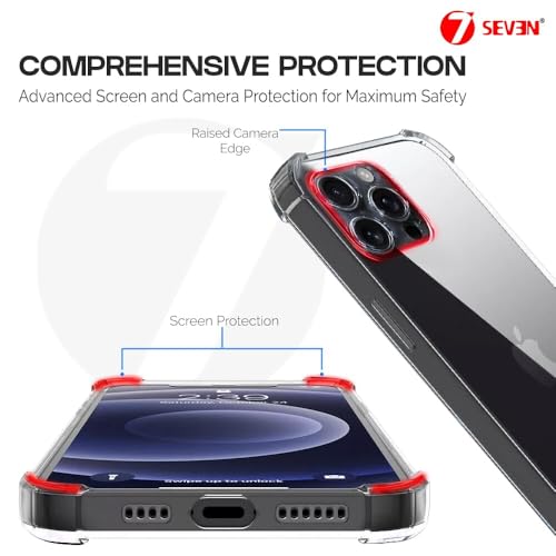 7-Seven 7SEVEN® Back Cover for iPhone 13 Pro Max Transparent Mobile Back Case Shock Proof Design Camera Edges Protection Crystal Clear Phone Case Silicon Soft TPU & Flexible Bumper Case for iPhone 13 Pro Max - Image 4