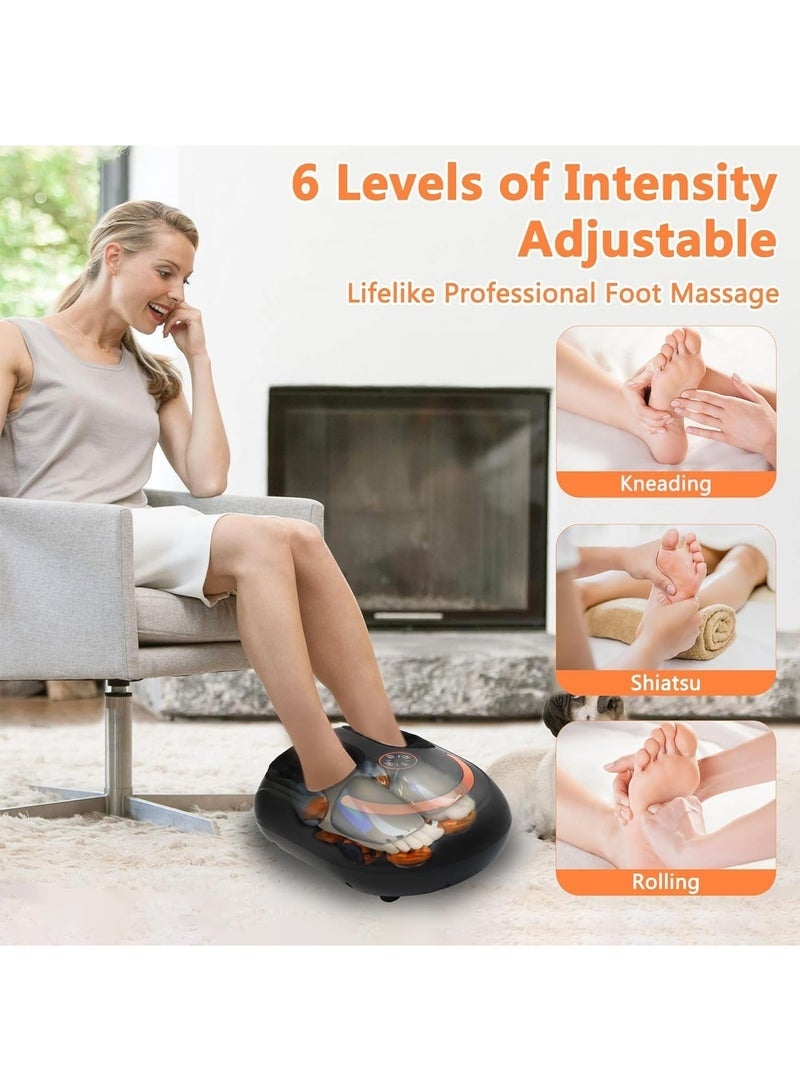 Arabest Foot Massager with Heat Shiatsu Foot Massager with Remote Deep Kneading Relief for Tired Electric Feet Massage Machine for Home and Office Gifts for Mom Dad Black - Image 4