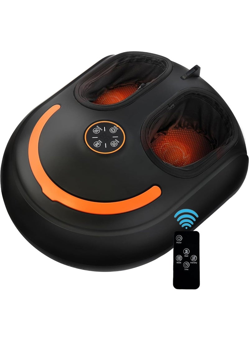 Arabest Foot Massager with Heat Shiatsu Foot Massager with Remote Deep Kneading Relief for Tired Electric Feet Massage Machine for Home and Office Gifts for Mom Dad Black - Image 1