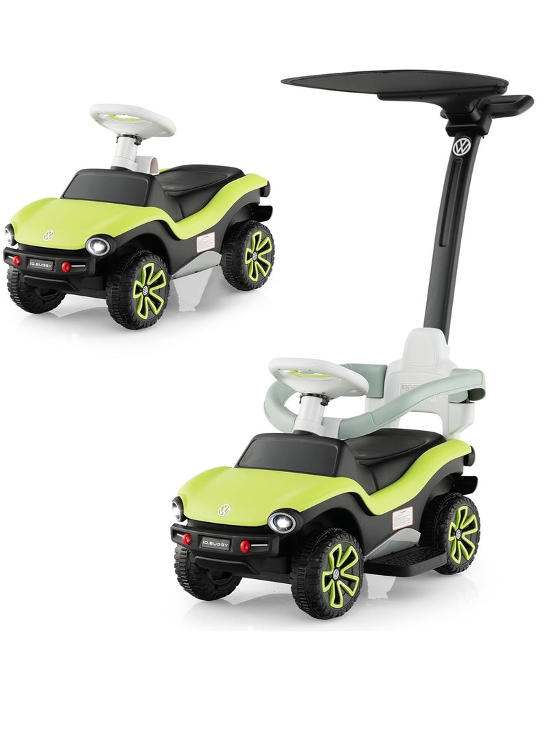 Volkswagen Ride on Push Car, 3 in 1 Licensed ID. Buggy Stroller Sliding Walking Car with Sun Canopy, Adjustable Handle, Guardrails, Foot-to-Floor Toy for 12-36 Months (Volkswagen)  - Image 1