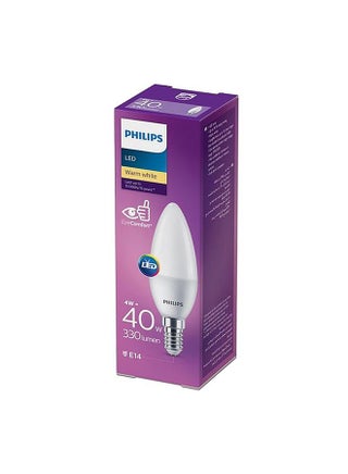 مصباح LED بارد أبيض 4 واط 2700 ك 330 لومن E14 B35 PHI-929002273284 - view 4