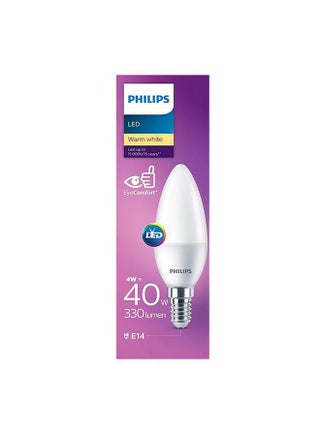 مصباح LED بارد أبيض 4 واط 2700 ك 330 لومن E14 B35 PHI-929002273284 - view 3