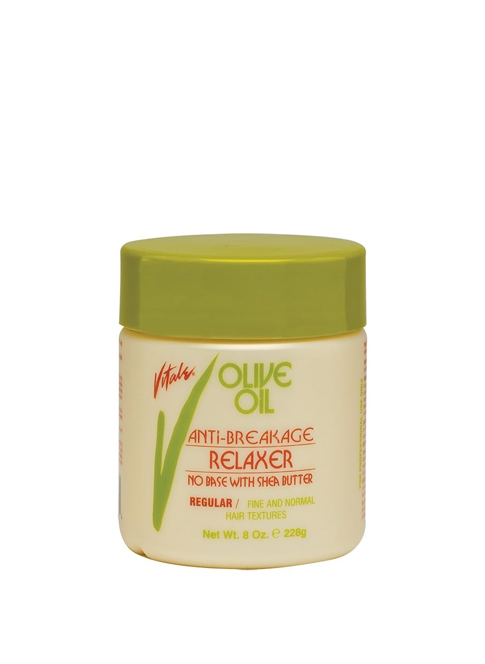VITALE - Olive Oil No Base Relaxer Regular, 8oz - Anti Breakage Hair Strengthening Treatment By Vitale VN32 - Image 1