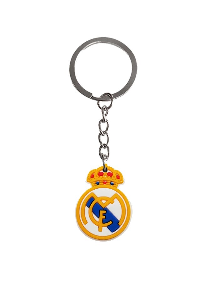 Football team logo keychain pendant pvc soft keychain, schoolbag pendant keychain hanging - Image 1