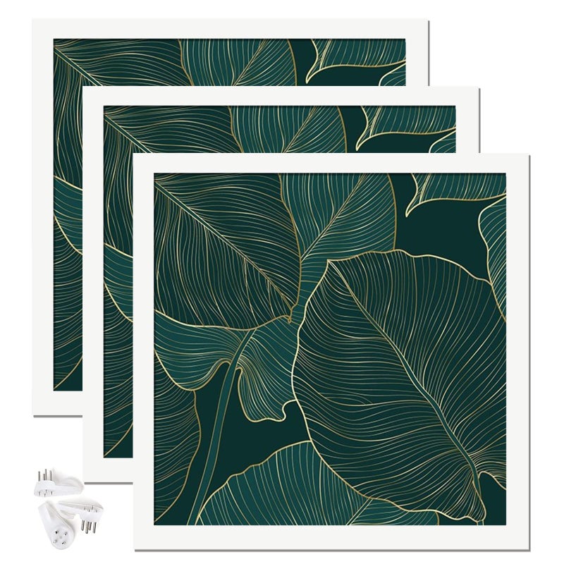 Keibiubu White 10x10 إطار الصورة مجموعة من 3 إطارات صور شفافة عالية ل 10 × 10 صور ملصق صورة مربع مربع Canvas معرض الجدار معرض سطح المكتب الأفقي العمودي 10 × 10 - Image 1