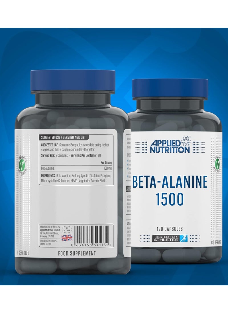 Applied Nutrition Applied Nutrition Beta Alanine,1500 Mg,120 Capsules  - Image 3