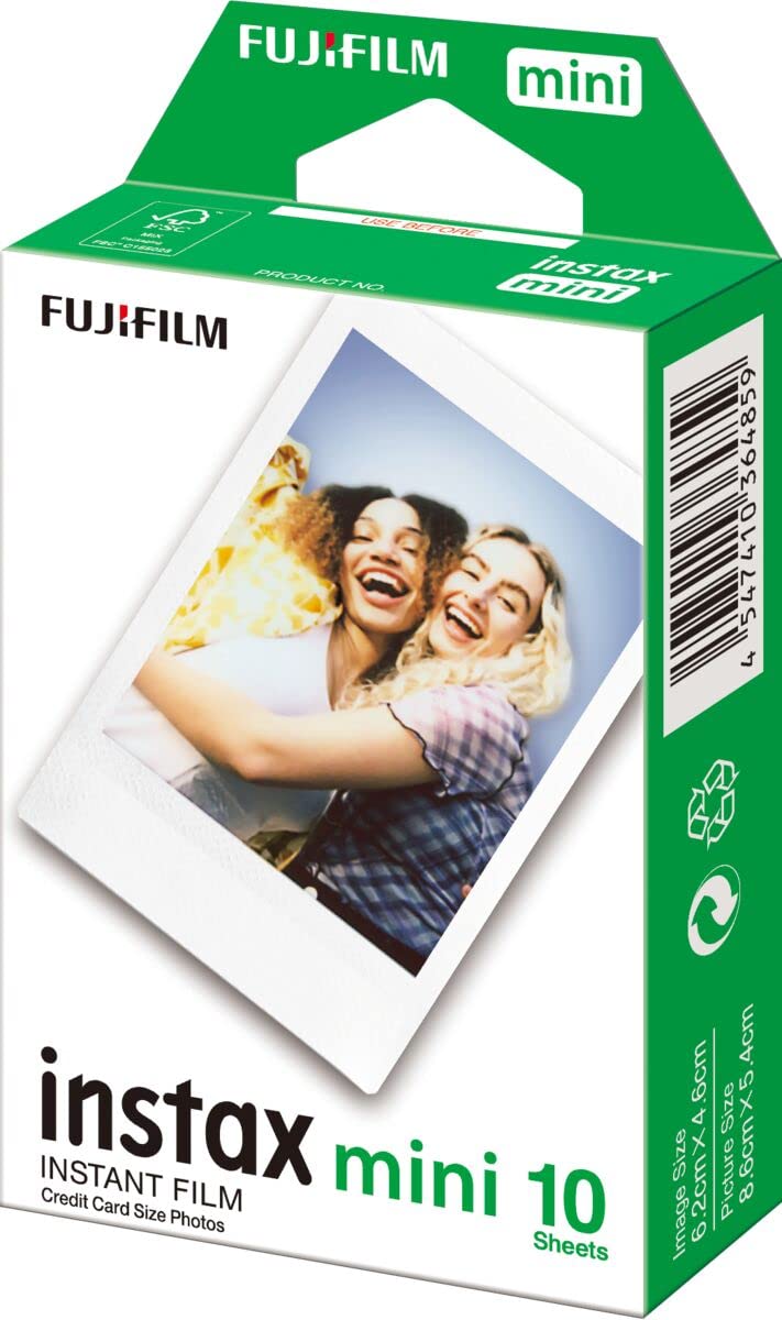 Instax Fujifilm Instax Mini Film Single Pack 10 Sheets per Pack, White Border (16386004) - Image 1