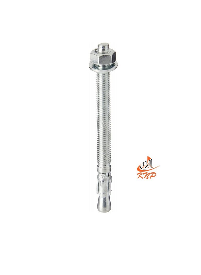 KNP Zinc Plated Through Bolt 12x150mm - 5pcs - Image 1