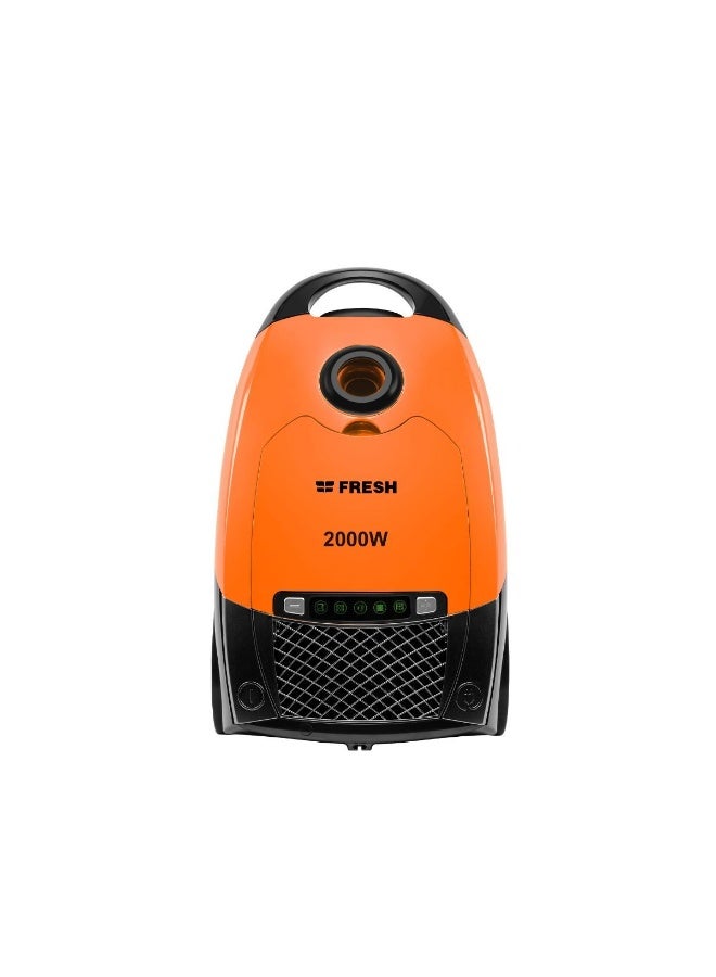Fresh Vacuum Cleaner Magic 2000 Watt with Bag - Orange