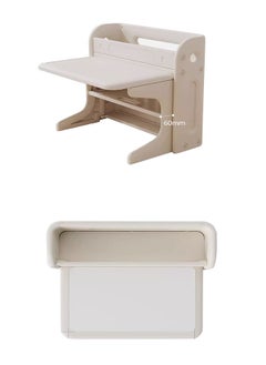 Beauenty Children's collection table and chair, one portable table and one square storage chair, children's handicraft collection table and chair, plastic and furniture game room, children's dining table and group chair with painting  - Image 1