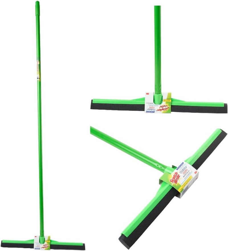 Nan Scotch-Brite 44 cm Floor Squeegee with Stick - Multipurpose Rubber Wiper for All Floors - Image 1