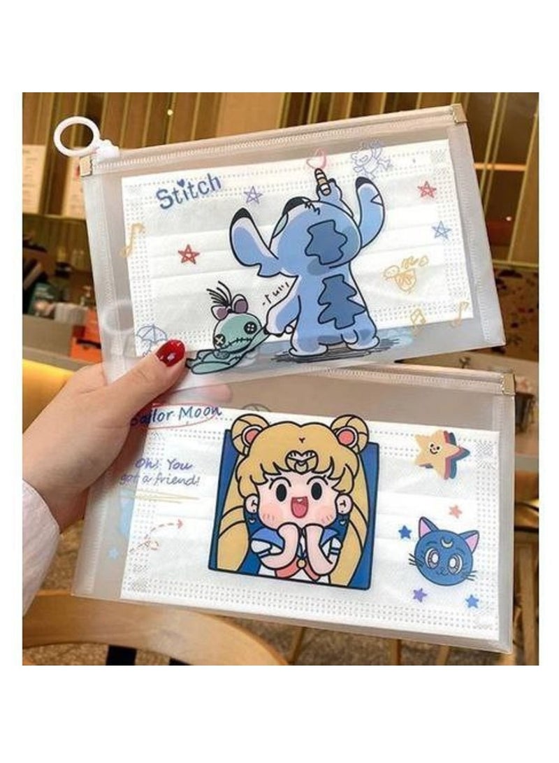 حقيبة مكياج شفافه قطعتين - Image 2