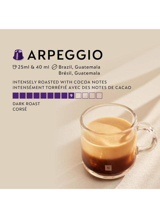 Nespresso Arpeggio Original Line Coffee Pods, Pack of 90 – Intense Dark Roast Espresso Capsules, Compatible with Nespresso Original Machines, Recyclable Aluminum Pods - Image 2