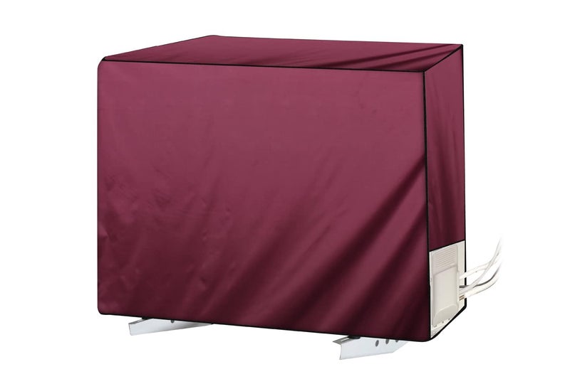 Da Anushi Polyester Split AC Cover Outdoor Unit For 1.5 Ton Capacity AC, All Weather Cover/Dustproof/Water Resistant (Maroon) - Image 1