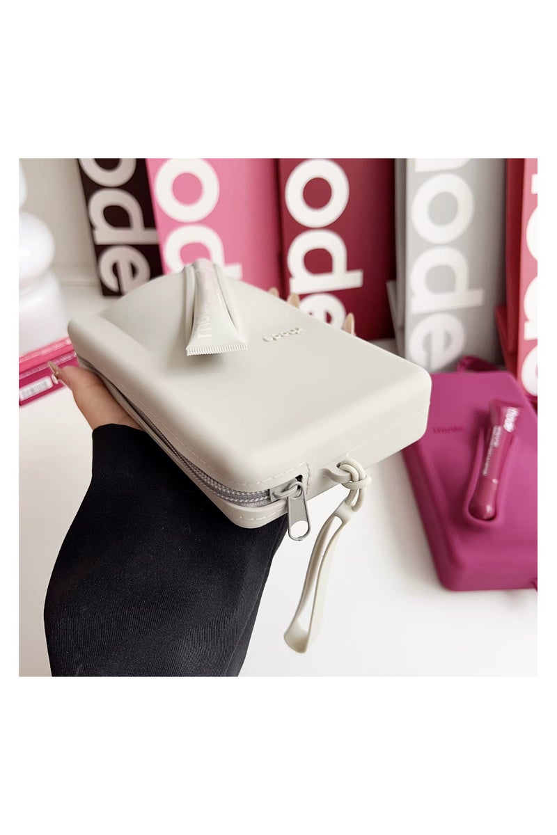 rhode Mobile Crossbody Pouch for Smartphone with Adjustable Strap and Lip Gloss – Stylish Phone Holder Bag