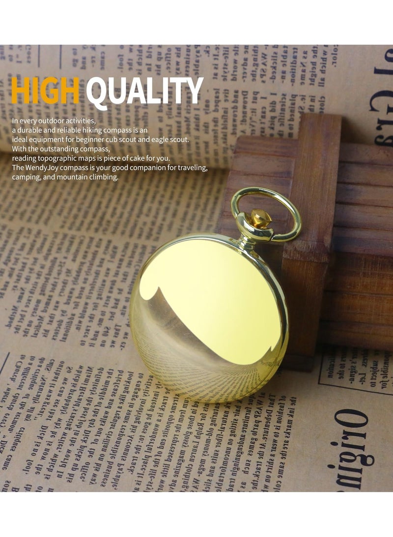 Zikra 2Pcs Compass Hiking Compass, Orienteering Camping Compass, Boy Scout Gifts Compass for Backpacking Hunting Navigation, Military Lightweight Compass for Map Reading - Image 4