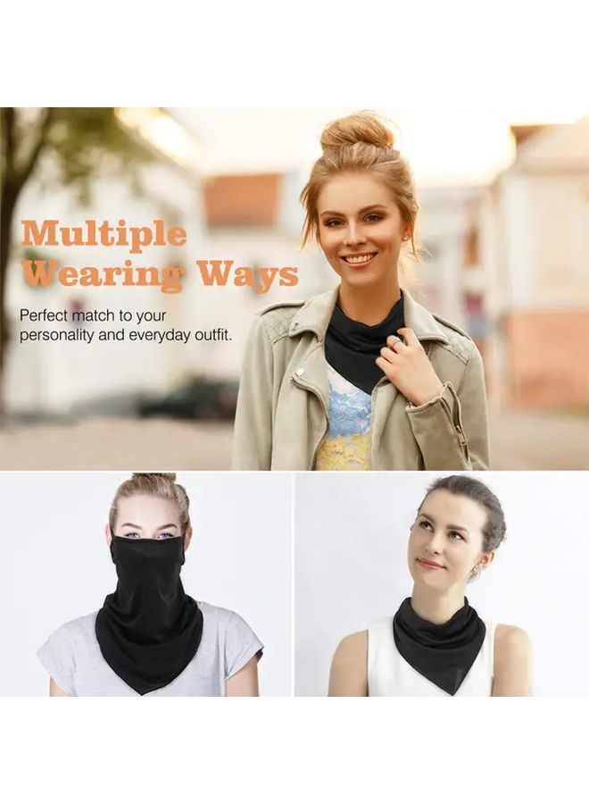 White Lightweight Breathable Neck Mask Shield For Outdoor Sports - Image 4