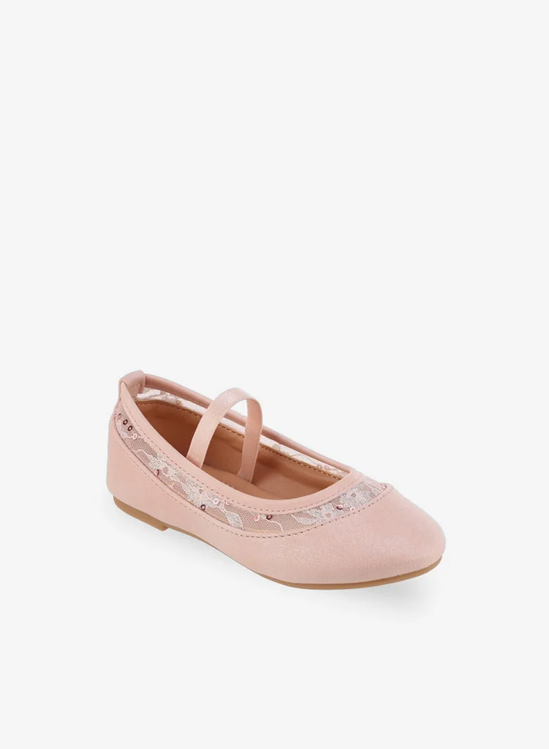 Flora Bella By Shoexpress Flora Bella Girls Lace Trim Ballerina Shoes