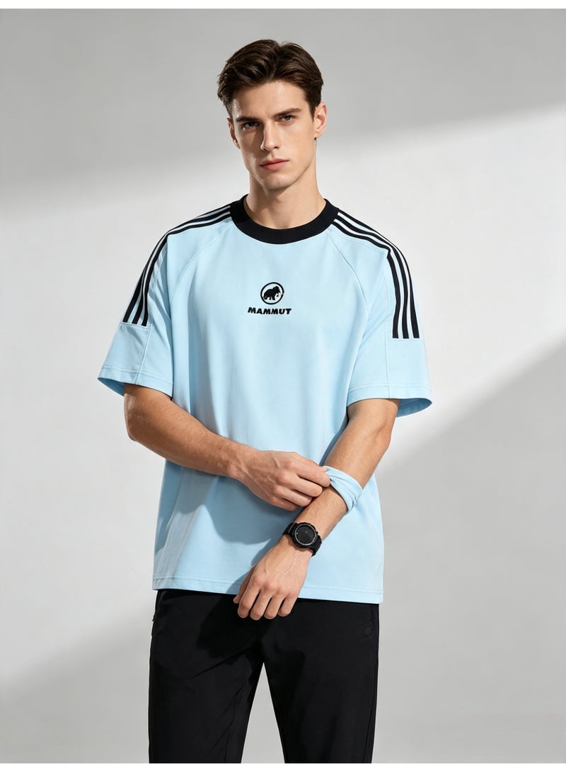 Mammut Contrast striped raglan sleeves loose short sleeve T-shirt - Image 3