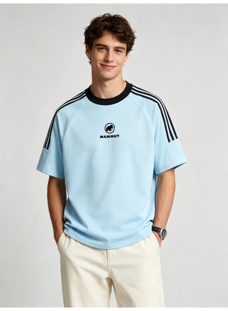 Mammut Contrast striped raglan sleeves loose short sleeve T-shirt - Image 2