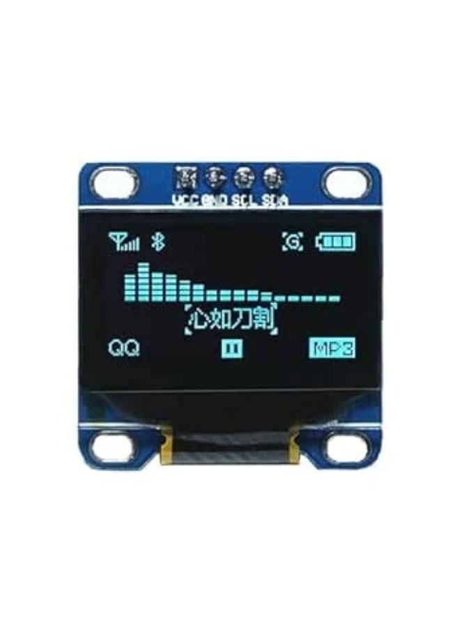 0.96-Inch OLED Display Module Compatible With Arduino Blue