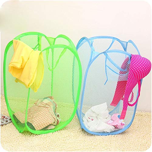 Kuber Industries Pack of 2 Nylon Mesh Laundry Basket, 30 LTR,CTKNEW203 - Image 1
