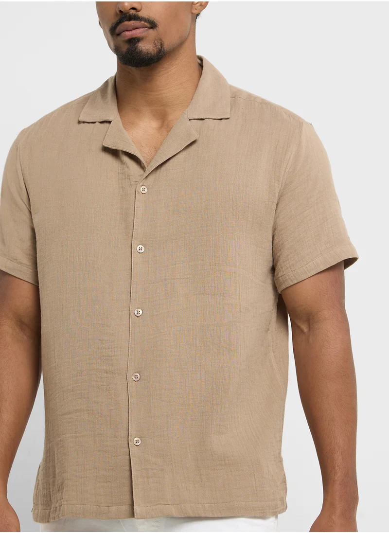 Robert Wood Causal Half Sleeve Shirt