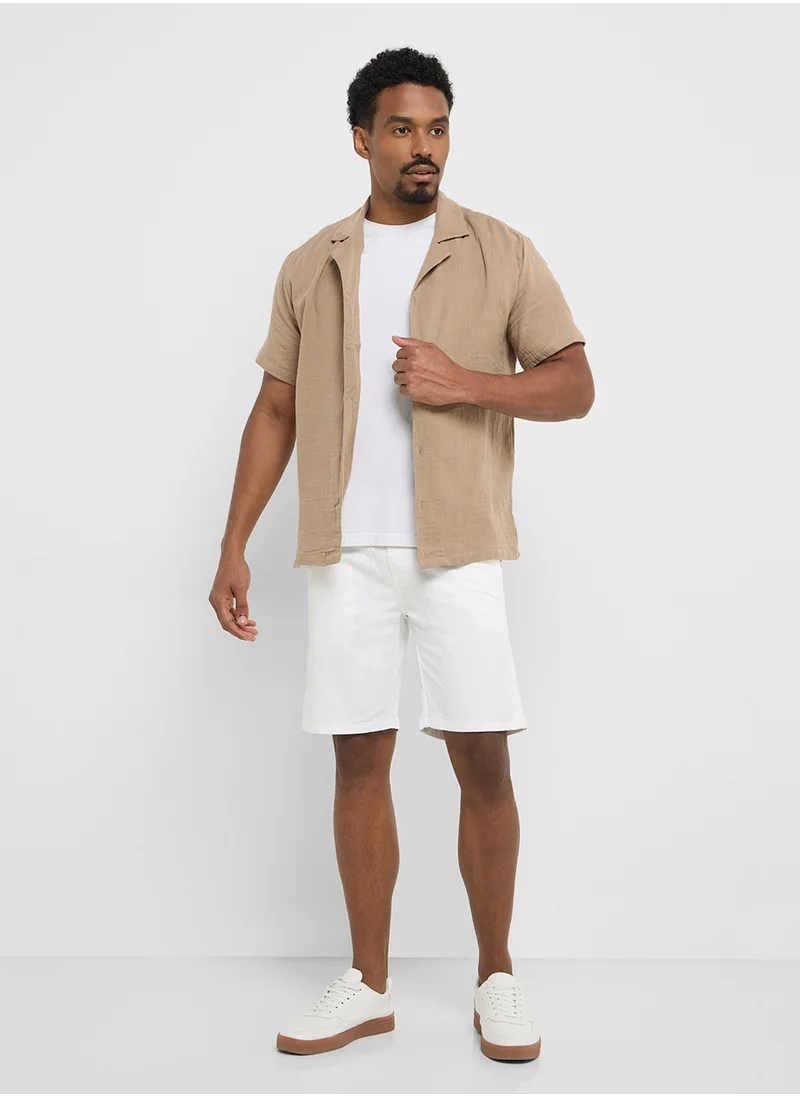 Robert Wood Causal Half Sleeve Shirt