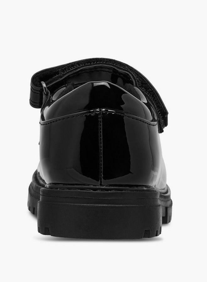 جونيورز حذاء ماري جين بناتي بتطريز زهور وإغلاق بشريط لاصق - Image 5