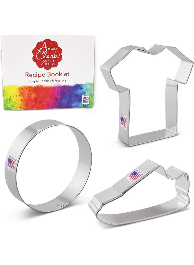 Ann Clark Cookie Cutters Ann Clark Cookie Cutters Soccer Set, 3-Piece Soccer Ball, Cleat & Jersey Made in USA - Image 3